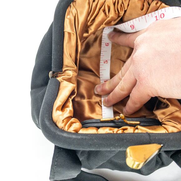 J. R. Julius Resnick Vintage Black Purse Bag Satin Coin Purse Womens One Size - Picture 15 of 16